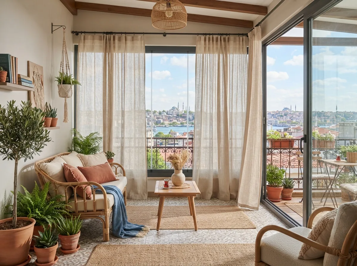 Balkon Perdesi Modelleri · geniş açıdan · Şehitkamil ve Şahinbey perde atölyesi