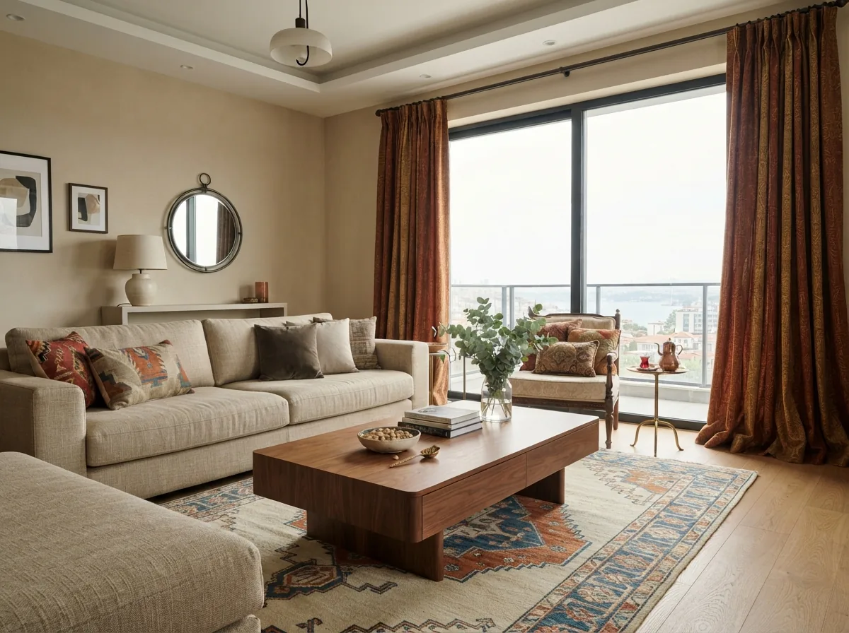 Fon Perde · Salon uygulaması · Antep Perdeci · Gaziantep