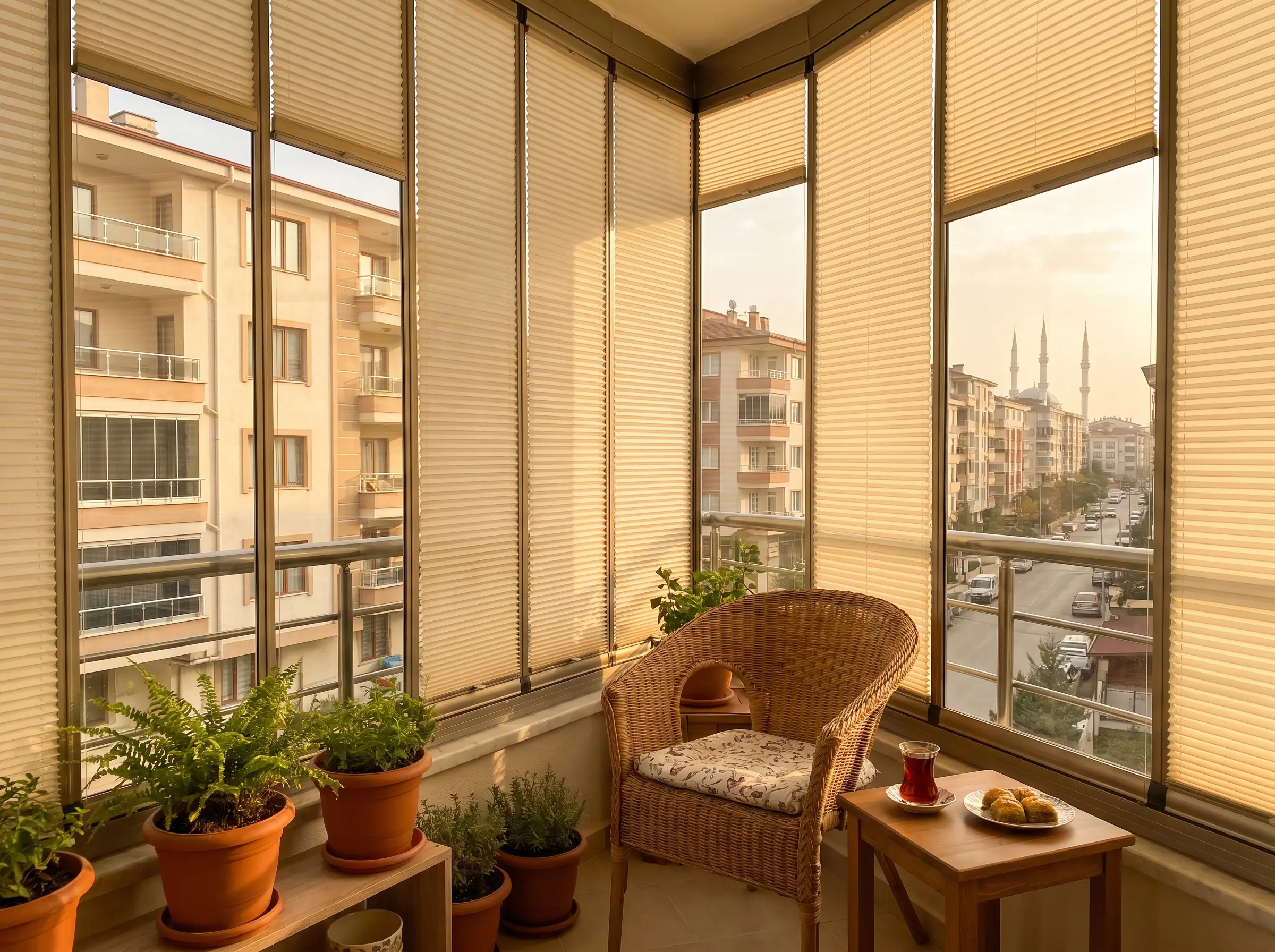 Balkon Perdesi — Antep Perdeci cam balkon ve açık balkon uygulaması